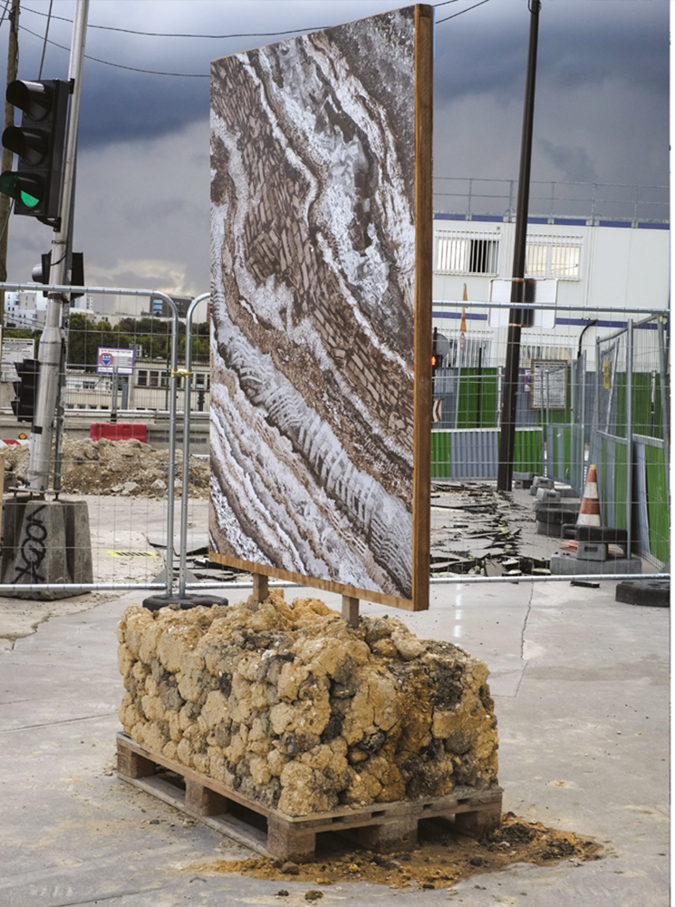 Les gravats en héritage, recherche d'une matière par le design